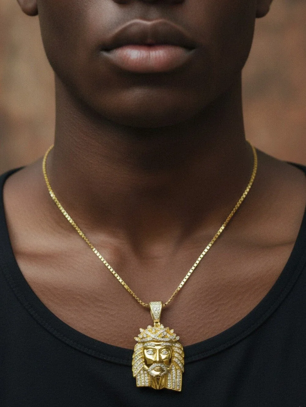 Icey Jesus Lion of Judah Pendant